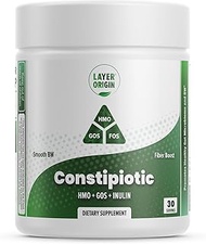 Layer Origin | PureHMO Tri-Prebiotic Powder - HMO, GOS, Inulin FOS - Supplements Support Robust Gut 