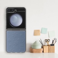 Samsung Flip6/Flip5 5G 浮雕感輕薄軍規防摔手機殼-映雪