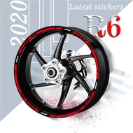 YYYAMAHA R6 Wheel Rim Sticker Wheel Rim Reflective Waterproof Sticker R6 Wheel Hub Decoration Protection Sticker Logo De