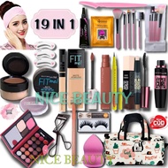 Paket Kosmetik Super Varian Lengkap 19 In 1 Bedak Tabur / Paket Kosmetik Lengkap / Set Makeup Maybel