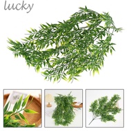 Simulated plants fake green plants plastic fake grass leaves wall hanging