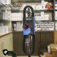 Bespeco BSYMSJ300 Interlink cables 3.5 mm stereo - 2 x 6.3mm 3 mtr