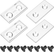 QUARKZMAN 4 pieces 4080 EU standard T-slot 9.5 mm hole diameter aluminium extrusion end cap 80 x 40 