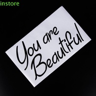 INSTORE Wall Sticker Mirror Quote Decor Stickers