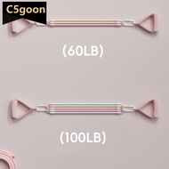 C5GOON 1Set 60/100LBS Home Yoga Resistance Bands With Foot Covers Shoulder Opening Back Shaping Butt