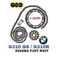 REGINA Sprocket Set BMW G310 GS G310 R 2018 2019 520 ZRT ZRA Ring Gold Chain Rantai ZRING Accessorie