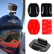 屯團百貨 - GoPro Hero 4/3/2/1 相機的 4 件扁平彎曲粘性安裝頭盔配件