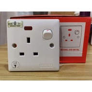 13A switch socket with neon Sirim 13a plug socket