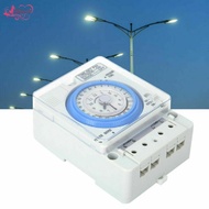 [Abbraccia] 1 Set Din Rail 24H Chronometry Timer Mechanical Switch Industrial Analogue Timer
