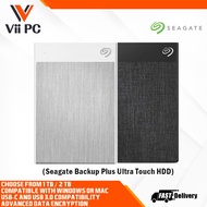 Seagate Backup Plus Ultra Touch External Hard Disk / Hard Drive / HDD / USB-C / USB 3.0 / Password Protection (1TB)/2TB)