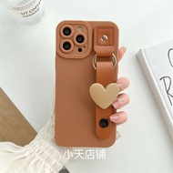 Case For OPPO Reno 11 F 11F 10 Pro Plus 9 8T 8Z 8 7Z 7 6Z 5Z 5F 4F 5 6 4 3 4Z 5G 2 2Z 2F 10X ZOOM F11 F9 F7 F5 Luxury Cute Wristlet Love Heart  Soft Mobile Phone Case