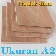 Triplek 4mm Ukuran A2 420x590x3mm (Multiplek/Plywood 4mm)