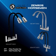 Zenros | Horsemen Paip Tiang / Paip Dinding Fleksibel SUS304/ Zenros | Horsemen SUS304 Faucet Pillar