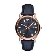 Emporio Armani Men's Three-Hand Leather Band Watch