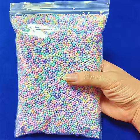 Pastel Foam Beads Colorful Polystyrene Styrofoam Floam Balls For Gift Box Decoration