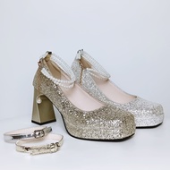 ✨ready stock✨ 8306-A Thalia Wedding Shoes/Bridal Shoes/Kasut Nikah/Kasut Kahwin ribbon bride brides 