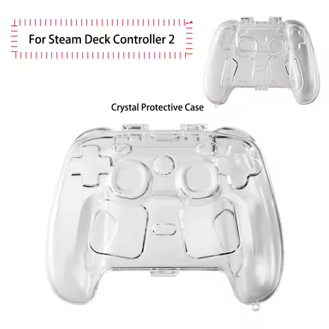 Crystal Protector Cover Case for Steam Deck Controller 2,Protective Case for Steam Controller 2 Shoc