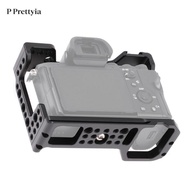 [P Prettyia] Aluminum Camera Cage Video Rig Professional Replacement  Case for A7M3 / A7II/ A7III/ A