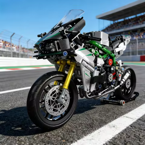 Tech Motorcycle Building Blocks | 1:8 Scale Motorcycle Model | Gift for Adults