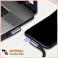 Yoo Flexible 4 Length Option 3A Fast Charging Braided Cord USB Type C Cable Data Cable Perfect for G