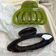 GESH Ellipse Hair Claws, Plastic Styling Tools Hollow Pumpkin Hair Clip, Fashion Geometric Hairpins 
