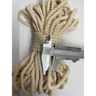 ‍🚢Pure Cotton Beige Three-Strand Color Drawstring Twist Rope Twisted Rope Tug of War Handmade Cotton Rope