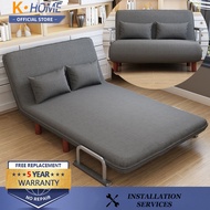 K-home Sofa Bed Foldable Bed Lazy Chair Sofa Foldable 2 3 Seater Living Room Study Multifunctional Single Sofa