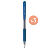 PILOT - BPGP-10R SuperGrip 按掣原子筆, 幼咀, 藍色 x 3支