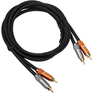 Fosi Audio 2RCA to 2RCA Cable 3.9Ft, Gold-Plated 2 RCA Male to 2 RCA Male Stereo Audio Cable for Hom