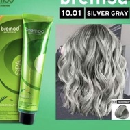 BREMOD 10.01 SILVER GRAY HAIR COLOR Set with Oxidiser