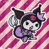 JEROMY5R Cinnamoroll Cloth Patches, Self-adhesive Garment Stickers Embroideried Applique, Apparel Re