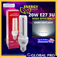 MINLITE E27 3U 20W Bulb Mentol Lampu Rumah Energy Saving Bulb E27 Bulb Lampu Pasar Malam Ceiling Lig