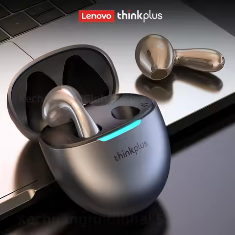 2025 Original Lenovo LP48 TWS Earphone Wireless Bluetooth 5.4 Headset Half In Ear Noise Reduction Fr