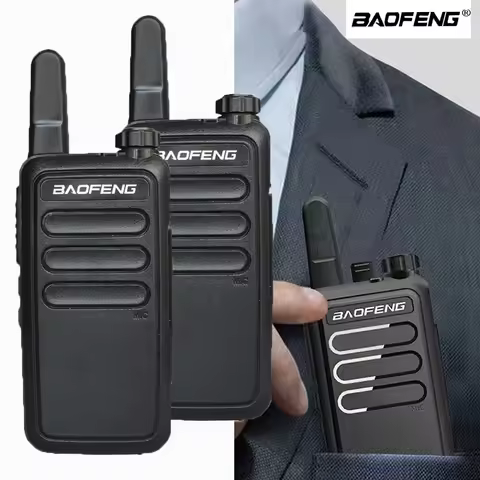 BAOFENG BF-R5 Mini Walkie Talkie 2Pcs 5W 16CH UHF 400-470MHz USB Charging Two Way Radios Hotel KTV C