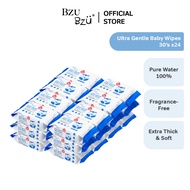 BZU BZU Ultra Gentle Fragrance Free Baby Wet Wipes (30 pcs x 24) [Exp: Year 2026]