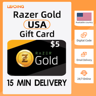 Razer Gold 5 USD Gift Card Direct Top-Up EPIN  Code(USA) ⚡Gold coin card United States⚡USA Razer Top
