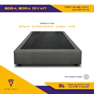 BORA BORA Divan Woven PVC Firm Base Divan Available Sizes (Queen King Single Super Single)