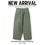 Neighborhood Wide Baker Pants Mens Olive Drab Celana Pria Original 100 %