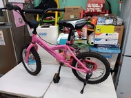 Pony 14吋小童單車，台灣製造，札實好踩，已換全新手筒，有歲月痕跡但企理免維修，可預約到實體店試車，售價$290[深水埗交收],有意可以wts 51371512 或者致電23613055查詢或同我