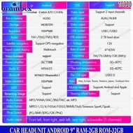TV Mobil Android 9 Inch 2GB + 32GB Head Unit Mobil 2 Din Double Din Headunit Tape Mobil MP5 Player I