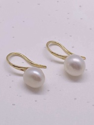 天然淡水珍珠耳环 Natural Freshwater Pearl Earrings