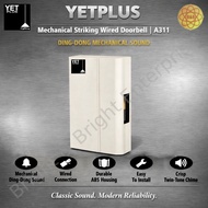 YETPLUS YET A311 AC Ding Dong Door Bell (White) / Yetplus Loceng AC (Putih) - Berkualiti & Bermutu