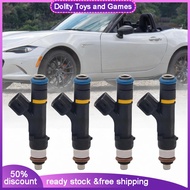 Dolity 4ชิ้น0280158103เครื่องฉีดเชื้อเพลิงรถยนต์ประสิทธิภาพสูงแทนที่6M8gba L3Y2-13-250พรีเมี่ยมอะไหล