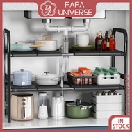 Kitchen Sink below Scalable Storage Rack Double Layer Plastic Storage Rack Storage Basket