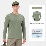 เสื้อยืดผู้หญิง PELLIOt ฤดูใบไม้ร่วง 2024 แขนยาว ปกกลม ทรงหลวม โพลีเอสเตอร์ 94.2% ยืดหยุ่นได้ดี เสื้