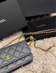 Chanel 金球 woc 深灰