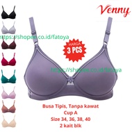 (3 PCS) Underwire Foam Bra Cup A Size 34 - 40