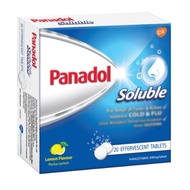 Panadol Soluble Effervescent Tablets 4'S (1 STRIP) / 20'S (1 BOX) (EXP: 12/24)