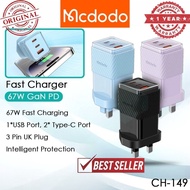 Mcdodo CH-149 67W Charger Adapter Fast Charging Charger Adaptor Mini Travel UK Plug Mcdodo CH-1491 C