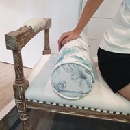 原創印花 亞麻編織圓柱枕 紫花苦楝 2個/組